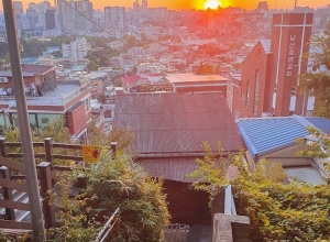 #해방촌 #노을 #저녁 #해지는 #감성