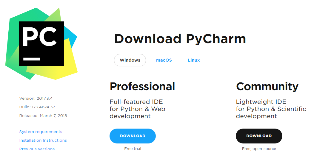 c4b1b61bef2530977e803e6d4f2ca704_1521021604_0243.png 파이참(PyCharm) 설치