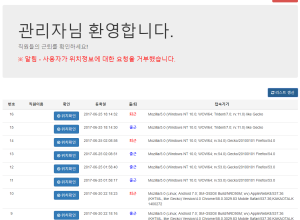 근퇴 체크/관리 프로그램