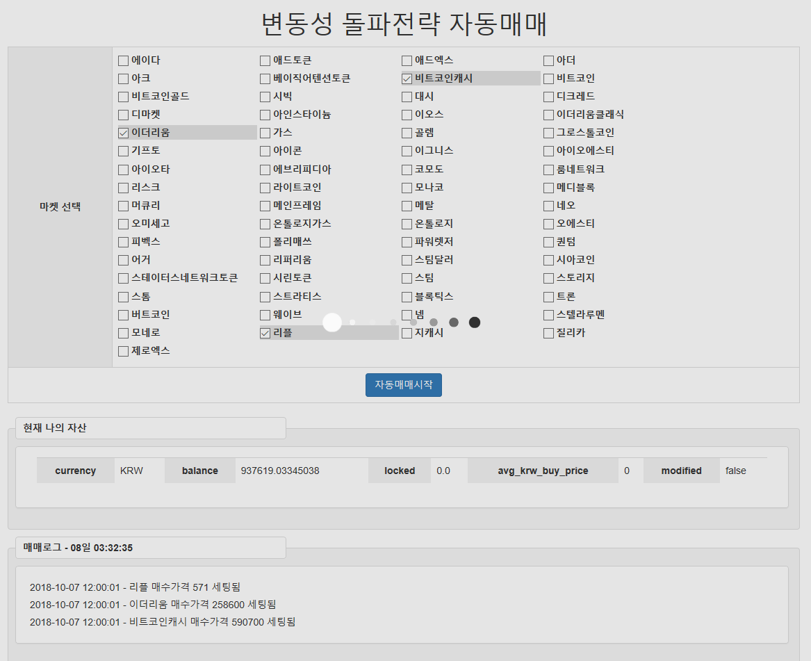 30024ea4aad3e46d52a39dec19300549_1538937181_8107.png 래리 윌리엄스의 변동성 돌파전략 개발완료