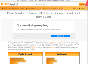 php 라이브러리(library) 사이트 - https://php-download.com